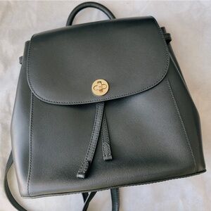 NWT Michael Kors Rivington Medium Leather Backpack in Black